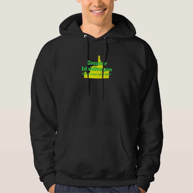 Moletom Grande Idahoregon Grande Oregon E Maior Ida (Frente)