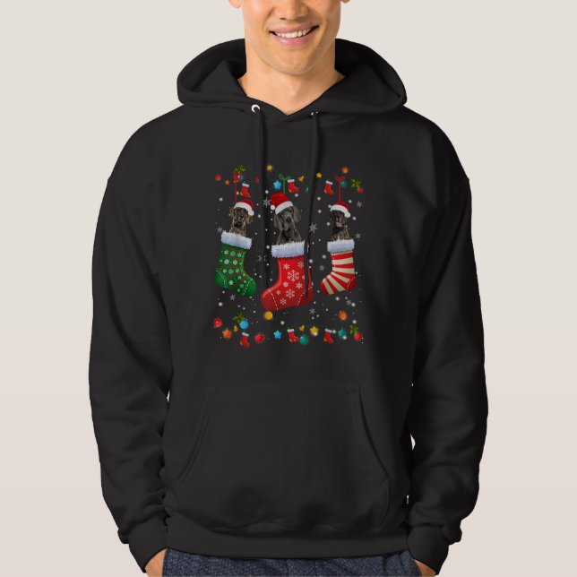 Moletom Grande Meias de Natal Dane Engraçado Pajama Xmas C (Frente)