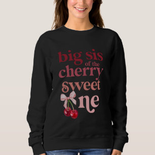 Moletom Grande Sis da Cherry Sweet One Coquette First Bir