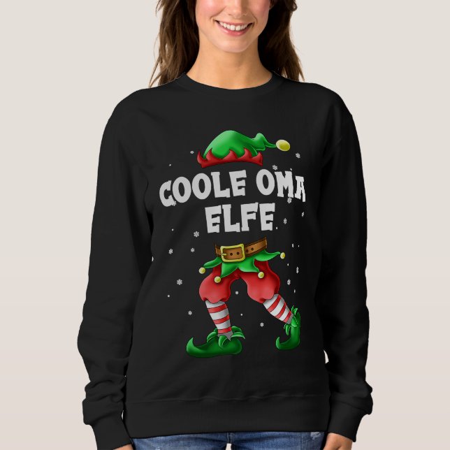 Moletom Grandma Elf Grandma Partner Look Family Outfit Chr (Frente)