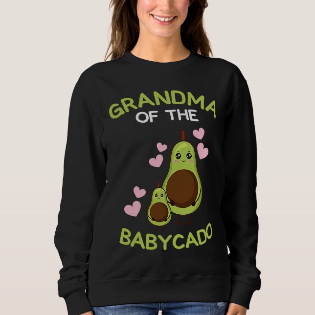 Moletom Grandma of the babycado avocado mamacado Guacamole (Frente)