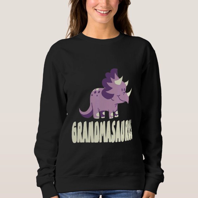 Moletom Grandmasaurus Rex Avó Saurus Dinossauro (Frente)