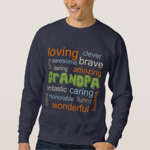 Moletom GRANDPA inspirou o WORD Cloud Tee