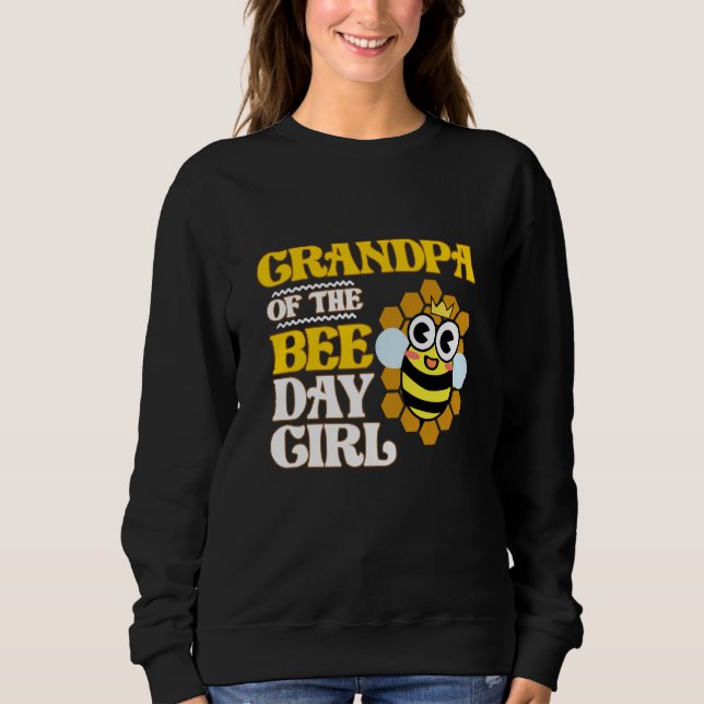 Moletom Grandpa Of Bee Day Girl Honey Beekeeper Beekeeping (Frente)