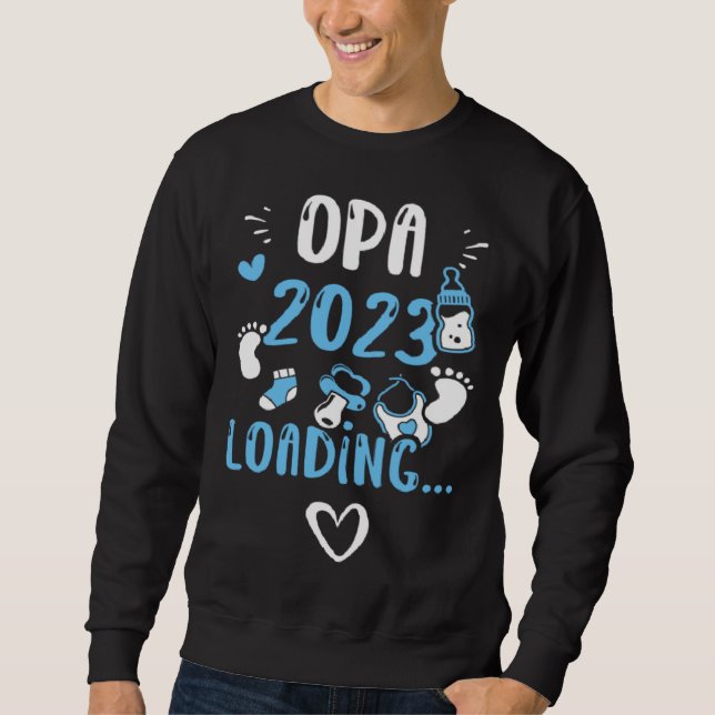 Moletom Grandpa Opa 2023 Loading   Baby Boy Sayings (Frente)