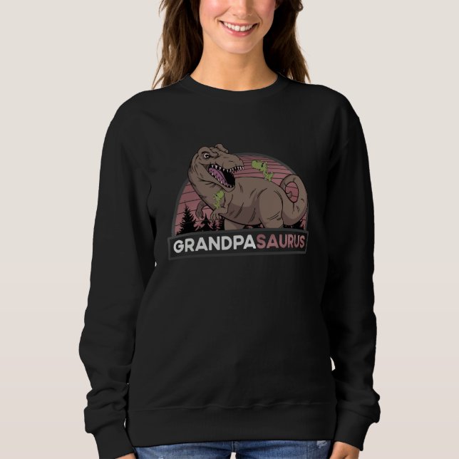 Moletom Grandpa Saurus Two Grandchildren  Rex Grandpasauru (Frente)
