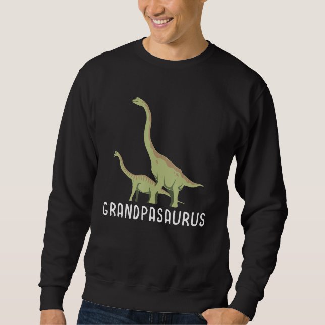Moletom Grandpasaurus Grandpa Grandparent Grandfather Pale (Frente)