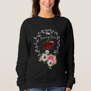 Moletom Granny Bear Xmas Family Natal Pajama Red Xadrez