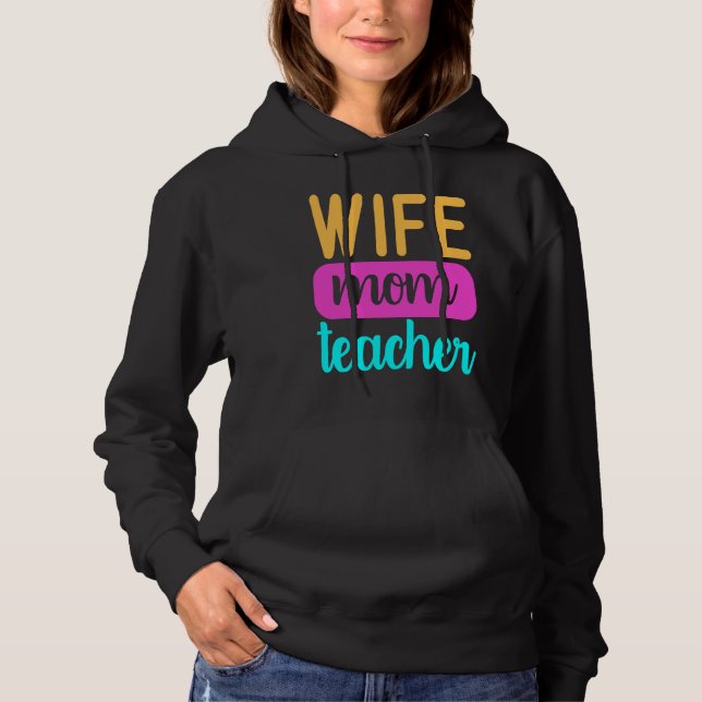 Moletom Graphic for Mama Homeschool Wife Mom Teacher (Frente)