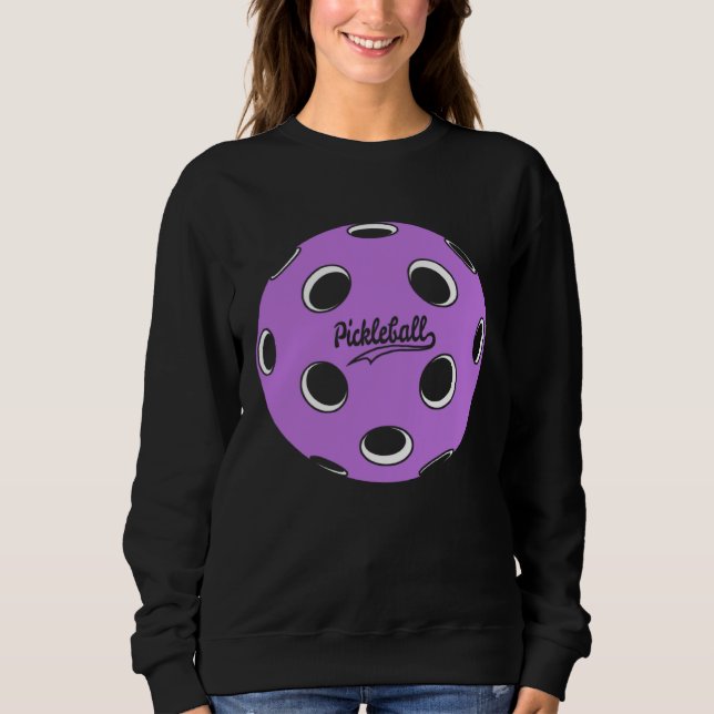 Moletom Graphic Pickleball Ball Purple (Frente)