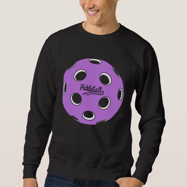 Moletom Graphic Pickleball Ball Purple (Frente)
