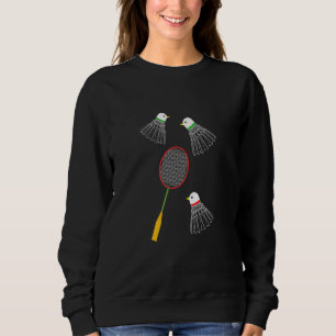 Moletom Grático de Badminton Jogador de Badminton Peteca E