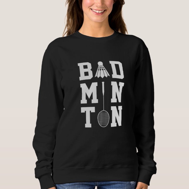 Moletom Grático de Badminton Jogador de Badminton Peteca E (Frente)