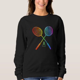 Moletom Grático de Badminton Jogador de Badminton Peteca E