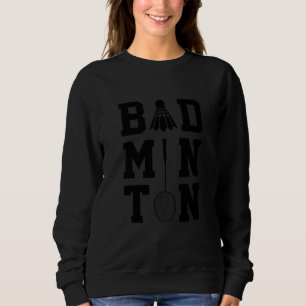 Moletom Grático de Badminton Jogador de Badminton Peteca E