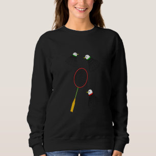 Moletom Grático de Badminton Jogador de Badminton Peteca E