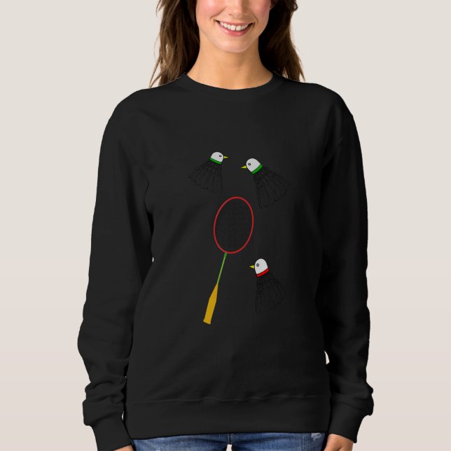 Moletom Grático de Badminton Jogador de Badminton Peteca E (Frente)