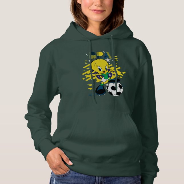 Moletom Grático do TWEETY™ Time Brasil Futebol (Frente)