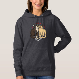 Moletom Grave Entalhe Fofo Casal Gato Amor Design_1