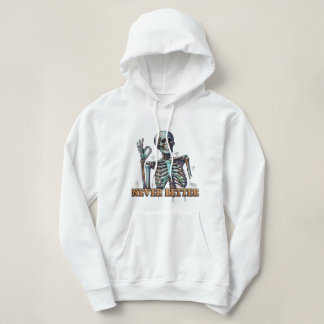 Moletom Grave Vibes Only: Neon Skeleton 'Never Better' Gra