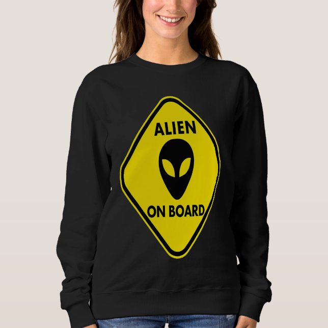 Moletom Gravidez  Alien a Bordo (Frente)