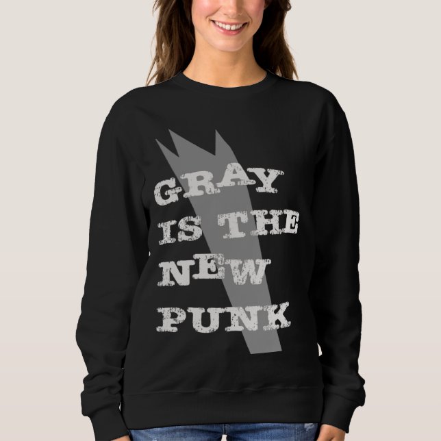 Moletom Gray Is The New Punk  Original (Frente)