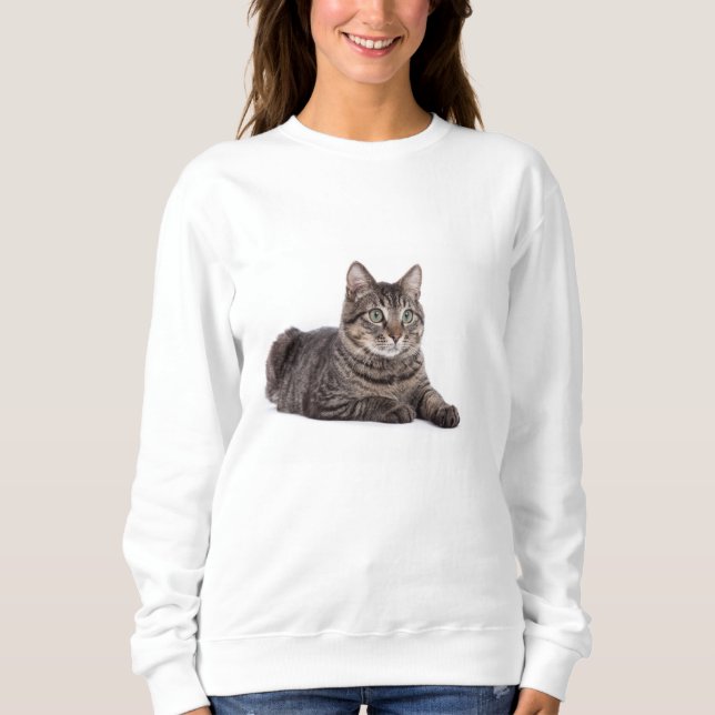 Moletom Gray Tabby Cat (Frente)