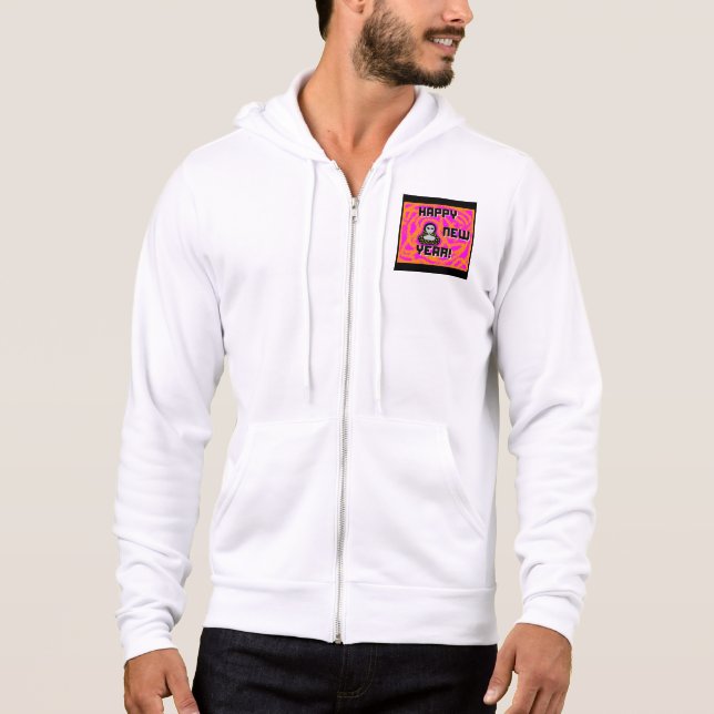 Moletom Grays New Year Deseja Cheio Masculino-Zip Hoodie (Frente)