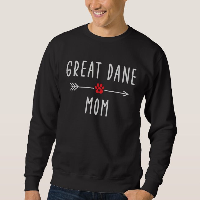 Moletom Great Dane Mom  Womens Great Dane Dog   Mama (Frente)