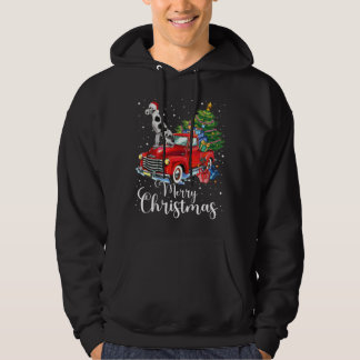 Moletom Great Dane Rides Red Truck Christmas Pajama