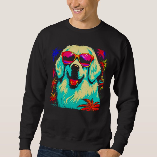 Moletom Great Pyrenees Dog Summer Party (Frente)