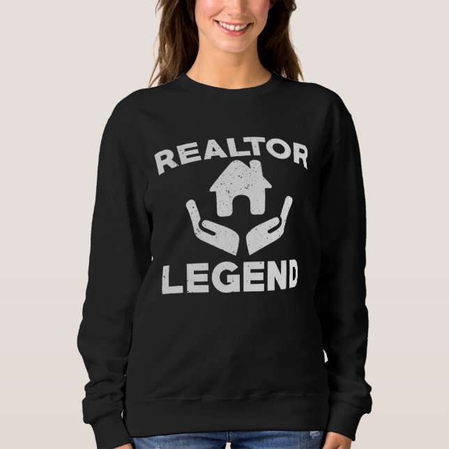 Moletom Great Realtor Legend Apparel Real Estate Broker (Frente)