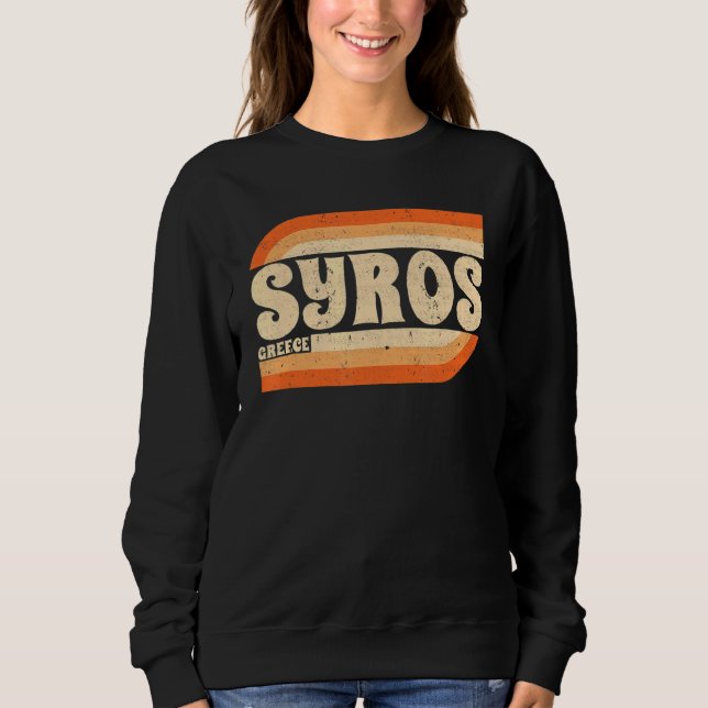 Moletom Grécia de Syros Retro (Frente)