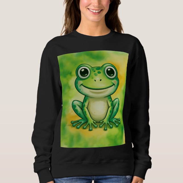 Moletom Green cute frog (Frente)