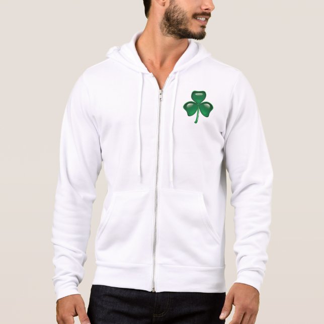 Moletom Green Shamrock Three-Leaf Clover (Frente)