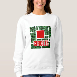 Moletom Green Spotted Abstraction with Red Accents