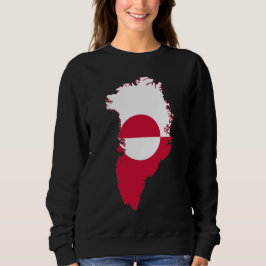 Moletom Greenland- flag in country T-Shirt Hoodie
