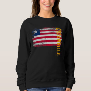 Moletom Greenville Libéria Bandeira Dos Liberianos Mulhere