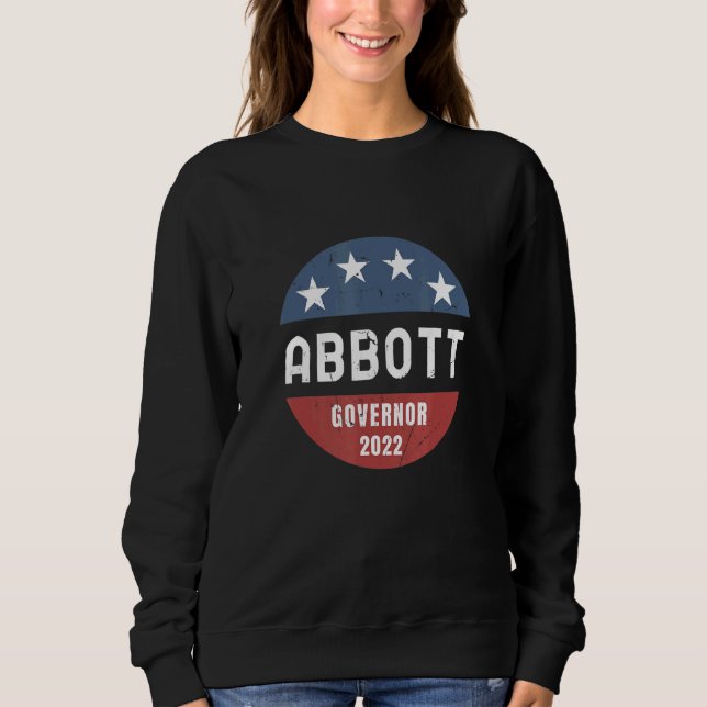 Moletom Greg Abbott Para Governador do Texas 2022 (Frente)