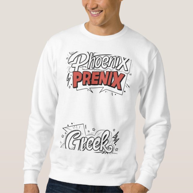 Moletom Grego Fênix Men's Sweatshirt Design 🪽 👕 (Frente)