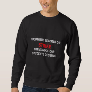 Moletom Greve de Professores de Ensino Escolar Columbus Oh