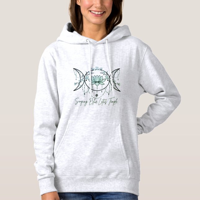 Moletom Grey Hoodie, Triple Goddess & Lotus Green  (Frente)
