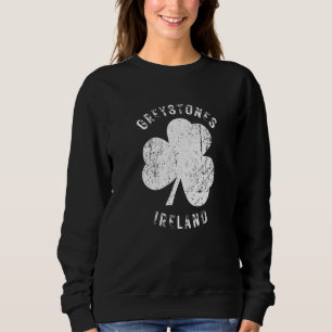 Moletom Greystones Wicklow Irlanda Trevo Antigo Desgastado