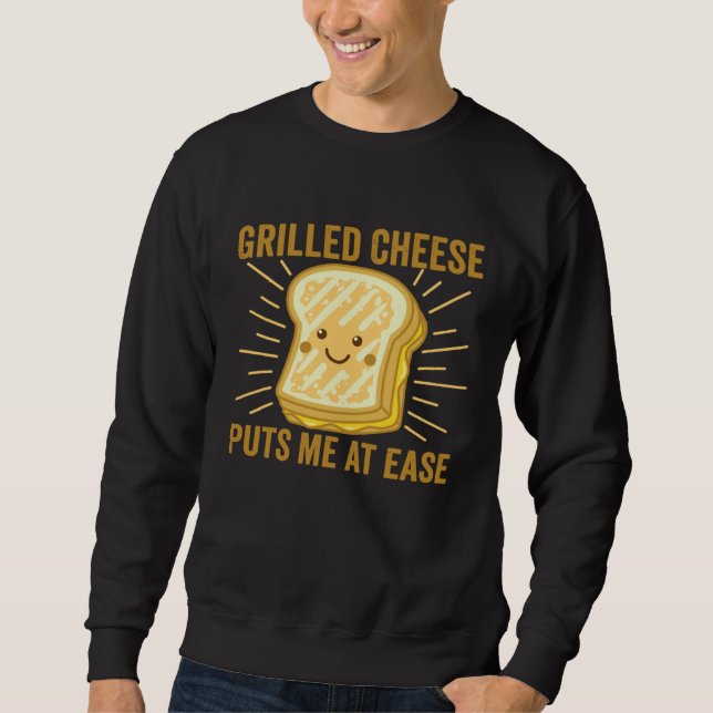 Moletom Grilled Cheese Cheesey Comfort Food Sandwich (Frente)