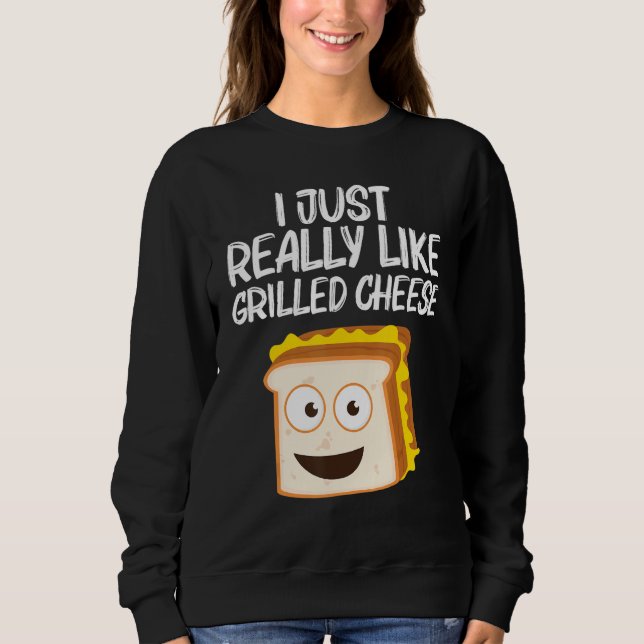 Moletom Grilled Cheese   Designs Men Women Grilling Foodie (Frente)