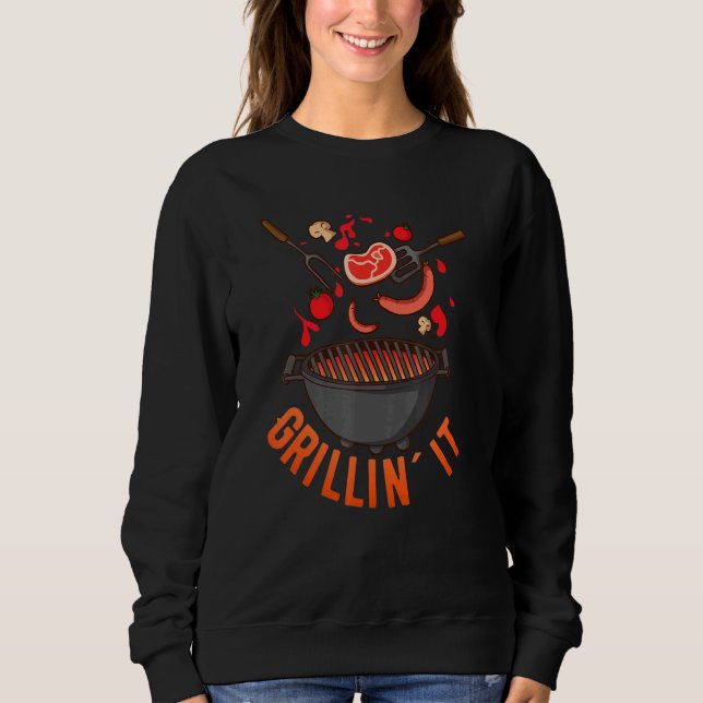Moletom Grillin It Barbecue And Grill (Frente)