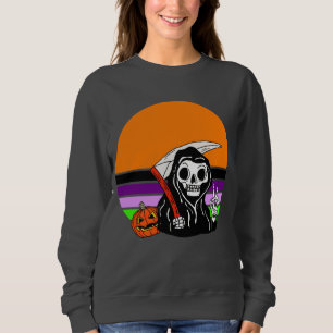 Moletom Grim Reaper - Halloween Sunset Jack O'Lantern