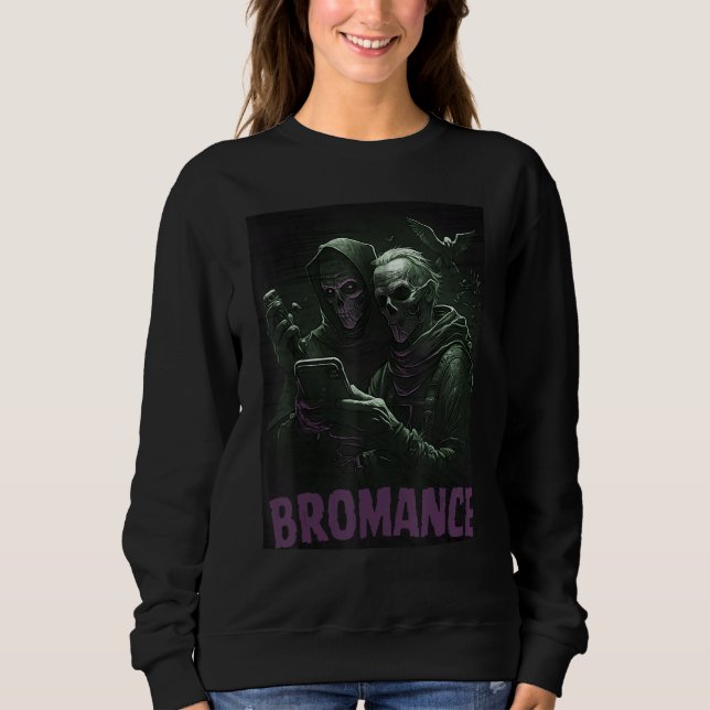 Moletom Grim Reaper Selfie BRO Cool Pop Graphic Art (Frente)