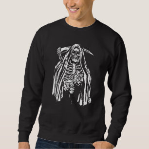 Moletom Grim Reaper Skeleton Angel Of Death