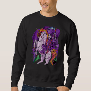 Moletom Grim Reaper Unicorn Pastel Gótico Death Skeleton M